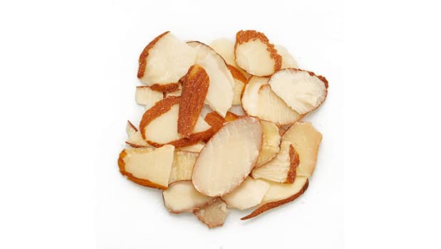 Yupik Organic Sliced European Almonds With Skins, 1 lb, Unblanched, Gluten-Free, Kosher, Raw, Good Source Of Protein, Fiber, Iro