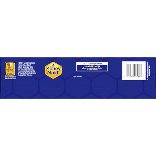 HONEY MAID Graham Crackers, Lunch Snacks, Family Size, 19.2 oz