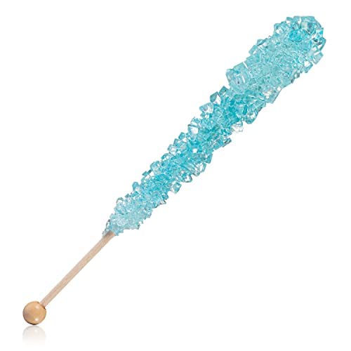 Candy Envy - Mermaid Rock Candy Sugar Sticks - 10 Indiv. Wrapped - Pink, Light Blue, Lavender
