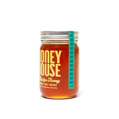 Honey House Premium Raw Alfalfa | 100% Pure & Unfiltered | Rich In Antioxidants | Sustainably Sourced | Natural Sweetener (12 Fl