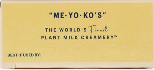 MIYOKOS CREAMERY Organic Salted Vegan Butter, European Style Cultured Plant Milk Butter, 8 Ounce (Pack of 1)