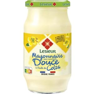 Lesieur Mayonnaise Fine et Douce Pot - Oeufs Frais, Sans Moutarde 475g (Lesieur Mayonnaise Pot - Fresh Eggs, without Mustard 475