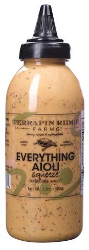 Terrapin Ridge Farms Everything Aioli Gourmet Squeeze Sauce, Bold & Creamy, 13 oz Bottle