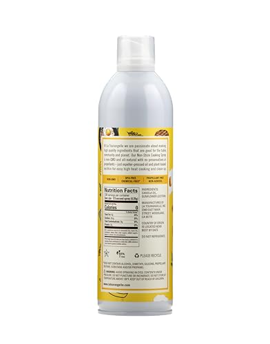 La Tourangelle, Non Stick Cooking Spray, Expeller Pressed Oil, Non Aerosol, For Neutral Flavor, Medium to High Heat, 13 Fl Oz