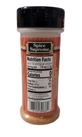 Spice Supreme Seasonings: French Fry Seasoning (Pack of 2) 6.5 oz Size