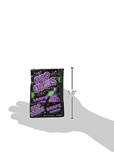 Pop Rocks Popping Candy, Grape, 0.33 Oz, 24 Count
