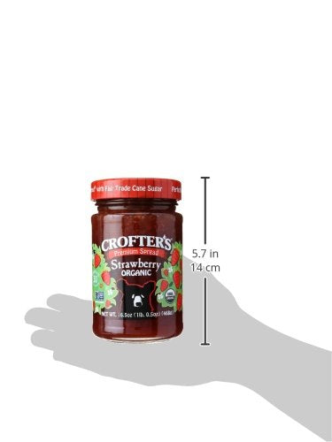 Crofters Organic Premium Spread, Strawberry, 16.5 Oz