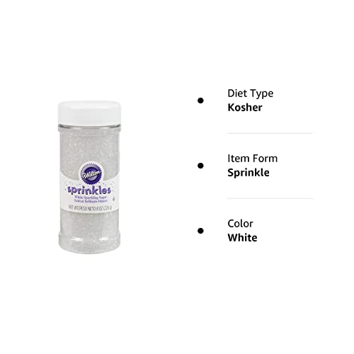Sugar Sprinkles 8Oz-White