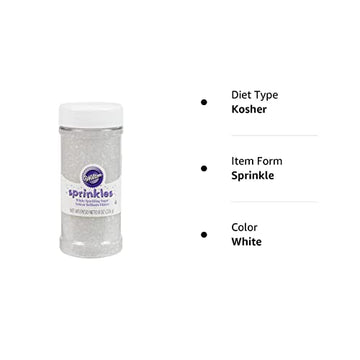 Sugar Sprinkles 8Oz-White