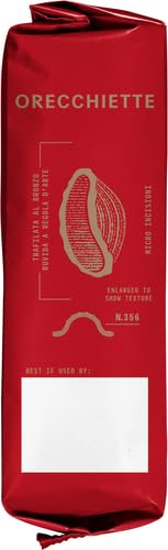 Barilla Al Bronzo Orecchiette Pasta, 16 oz - Authentic Italian Pasta, Perfect for Soups and Salads, Pack of 1