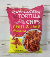 TraderJoes Chili and Lime Corn Tortilla Chips, Gluten Free, 255g/9oz (1 Pack)