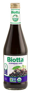 Biotta Organic Elderberry Juice - Naturally Sweetened Fruit Juice For Optimal Immune Support Function - With Immunity Boosting E