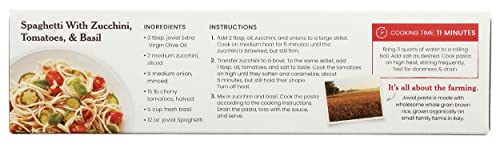 Jovial Gluten Free Brown Rice Pasta Organic - Award-Winning Taste & Texture, Non-GMO, Free of Top 8 Allergens, Vegan Brown Rice