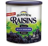 Sunview Jumbo Black Raisins 3-15Oz Canisters