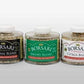 Borsari Seasoned Salt Gift Set - Gluten Free Gourmet Sea Salt Blends With Herbs And Spices - Set Of 3, 4 Oz Shaker Bottles - Inc