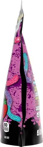 Trolli Sour Brite Crawlers, Very Berry, Sour Gummy Worms, 28.8 Ounce Resealable Bag (Pack of 4)
