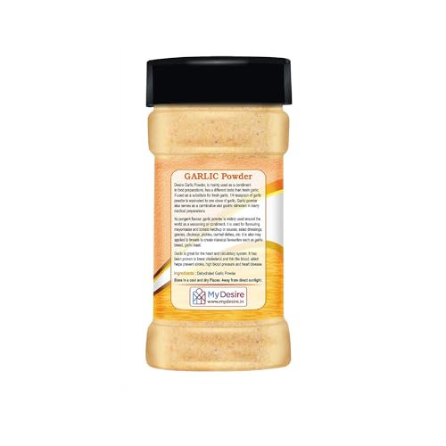 Desire Dehydrated Garlic Powder 100 Gram | Pure & Aromatic | Natural Flavor Enhancer | Versatile Spice For Cooking & Seasoning |