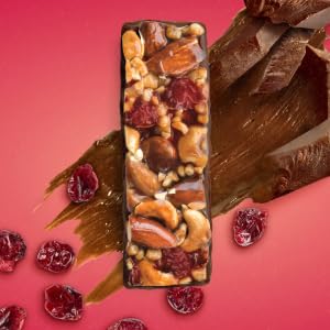 N!CKS Nut Snack Bars - Low Sugar, 3g Net Carbs, Vegan - Cherry Chocolate, Pack of 12