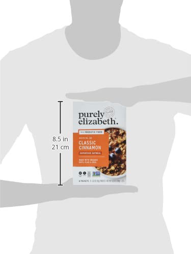 Purely Elizabeth, Superfood Vegan Oatmeal, Classic Cinnamon, 9.12 Oz, 6 Packets