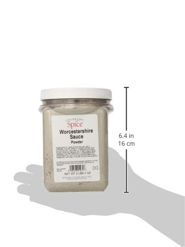 Colorado Spice Worcestershire Powder, 34 Ounce, Caramel Color, Model 5221231, 2.12 Pound Pack
