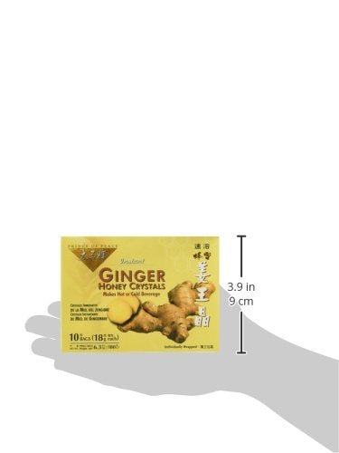 Prince Of Peace Instant Tea, Ginger Honey Crystals, 10-Count (Pack Of 4)