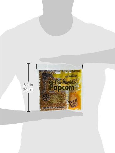 At-The-Movies Popcorn Portion Packs with Coconut Oil - Case of 24 - 4oz Kettle
