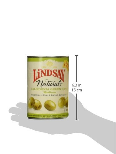 Lindsay Olives Green Ripe Medium Pitted, 6-Ounce (Pack Of 6)