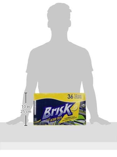 Lipton Brisk Lemon Iced Tea Cans, 12 Fluid Ounce (Pack Of 36)