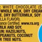 Generic White Chocolate Bars, Gluten Free, Individually Wrapped, 5 Bars, 1.4oz Each