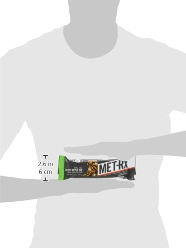 Met-Rx Big 100 Protein Bar, Meal Replacement, 30G Protein, Gluten Free, Crispy Apple Pie, 3.52 Oz. Ea, 8 Count (Packaging May Vary)