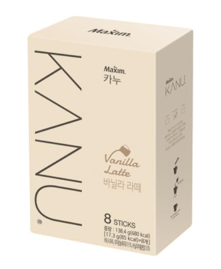 Kanu Maxim Latte Instant Coffee (Vanilla (17.3g x 8T))
