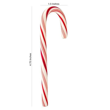 Peppermint Flavored Candy Canes, Individually Wrapped, Holiday Bulk Candy Canes (120 Pieces)