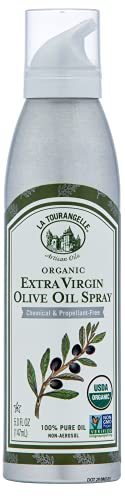 La Tourangelle Extra Virgin Olive Oil Spray, Cold-Pressed Extra Virgin, All-Natural, Artisanal, Great for Cooking, Sauteing, Gri
