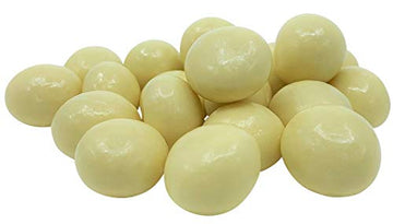 White Chocolate Covered Macadamia Nuts by Its Delish, 1 lb (16 Oz), White Milk Chocolate Coated Macadamia Nuts, Kosher Dairy