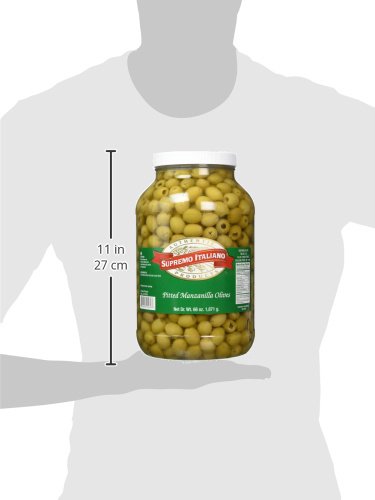 Supremo Italiano Pitted Manzanilla Olives, 63 Oz