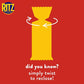 RITZ Fresh Stacks Whole Wheat Crackers, Bulk Travel Snacks, Holiday Crackers, 6 Boxes (48 Multi Snack Packs)