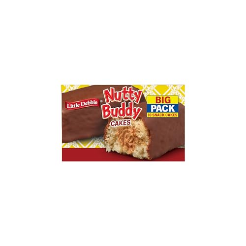 Little Debbie Nutty Buddy Cake, 12.68 Oz Box, Pack of 1, Perfect for Snacking