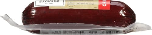 Old Wisconsin Summer Sausage, 100% Natural Meat, High Protein, Low Carb, Gluten Free, 8 Ounce