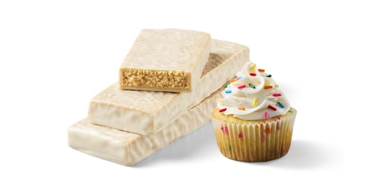 think! Protein Bars with Chicory Root for Fiber, Cupcake Batter, 1.4 Oz, 10 Ct