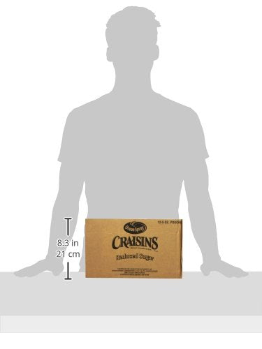Ocean Spray Craisins Dried Cranberries, Reduced Sugar, 5 Ounce (Pack of 12)