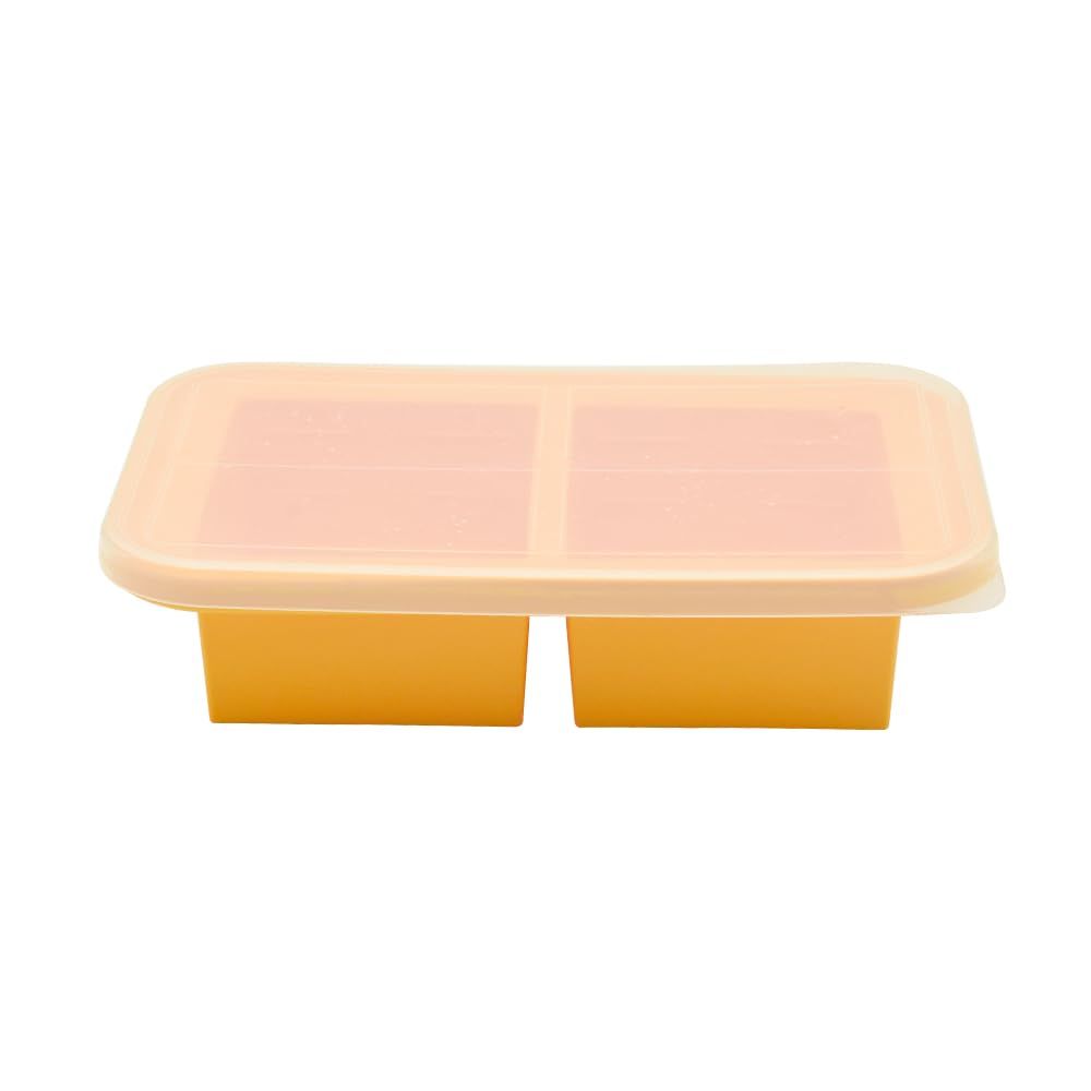 Tahome 1-Cup Extra Large Thick Soup Silicone Freezer Box Potage Freezing Tray With Lid,For Freeze Stew,Thick Soup,Sauce - 1500Ml