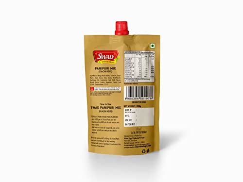 Swad Pani Puri Instant Paste 200 Gms, Chutney Paste (200Gm, Pani Puri Paste)