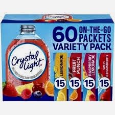 Crystal Light Sugar-Free Lemonade Fruit Punch Raspberry Lemonade And Wild Strawberry On-The-Go Powdered Drink Singles Mix Variet