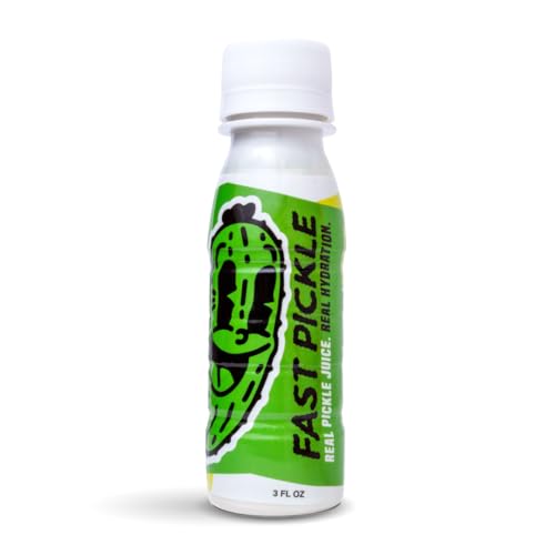 Fast Pickle Juice Pickle Shots For Leg Cramps Relief - Hydration & Electrolyte Support  No Sugar  Natural Ingredients - 3 Oz  6 Pack