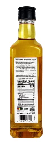 Gamma One Rice Bran Oil, Natural, 1 Liter (33.8 Fl Oz)