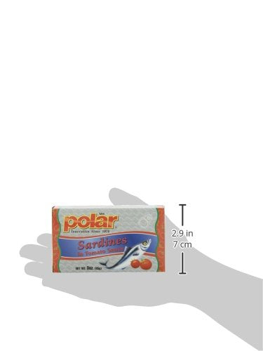 MW Polar Sardines in Tomato Sauce, 3 oz (Pack of 24) - High Protein, Rich Flavor, Convenient Snack Option