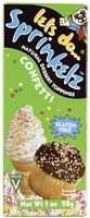 Lets Do Sprinkelz Dessert Toppings - Natural - Confetti - 1 oz - Case of 12