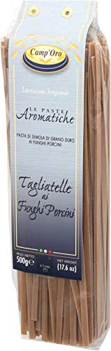 Camp'Oro Le Aromatiche: Porcini Mushroom-Infused Tagliatelle - Authentic Italian Flavor - 17.6 Ounce