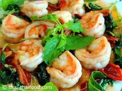 RosDee Menu Hot Basil Stir Fried Sauce Powder 50g X 4 Bags (Thai Food)