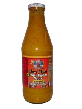 Aunt Mays Bajan Pepper Sauce Hot 26 oz